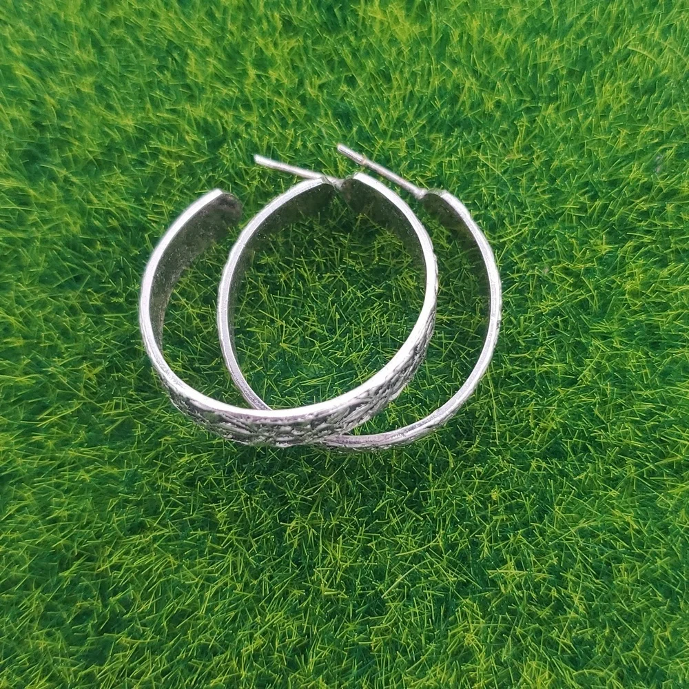 Edwardian Floral Hoop Earrings‎ E1015